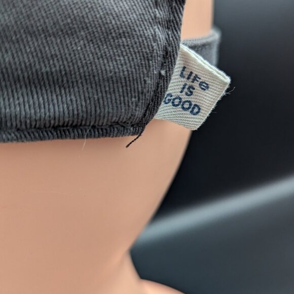 Life is Good. Tattered Chill Cap Americana Dog-Slate Gray - Picture 8 of 13